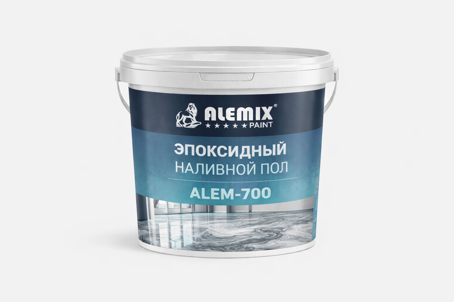 Эпоксидный наливной пол ALEM‑700 (мраморный)