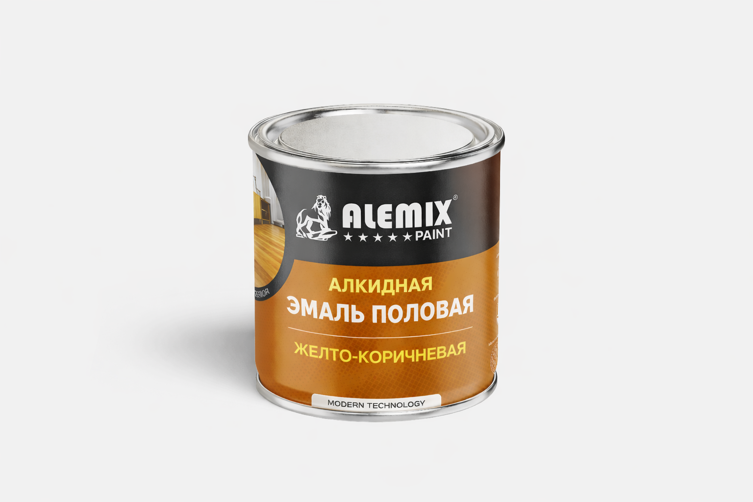 Эмаль половая желто-коричневая